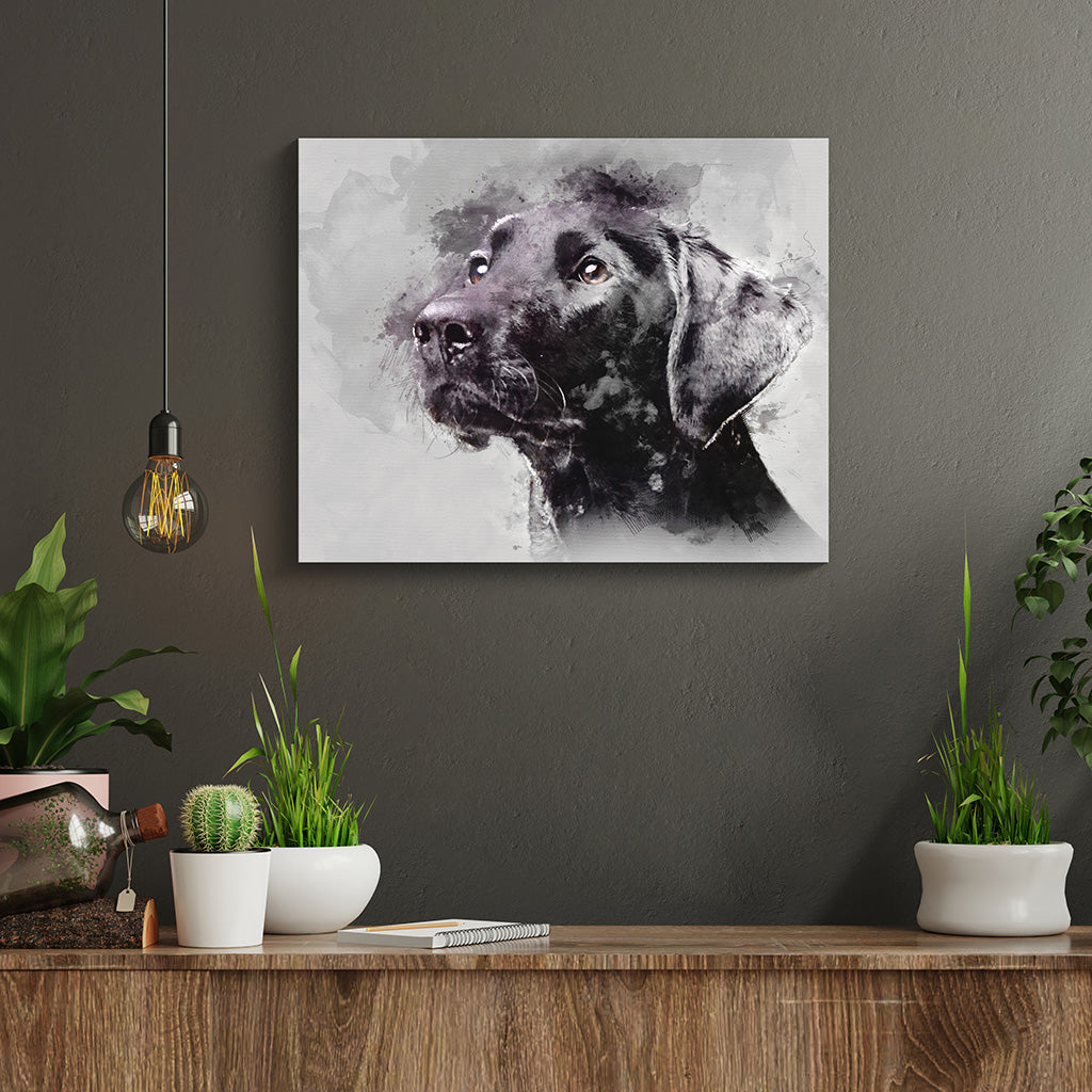 Custom Watercolor Dog Portrait