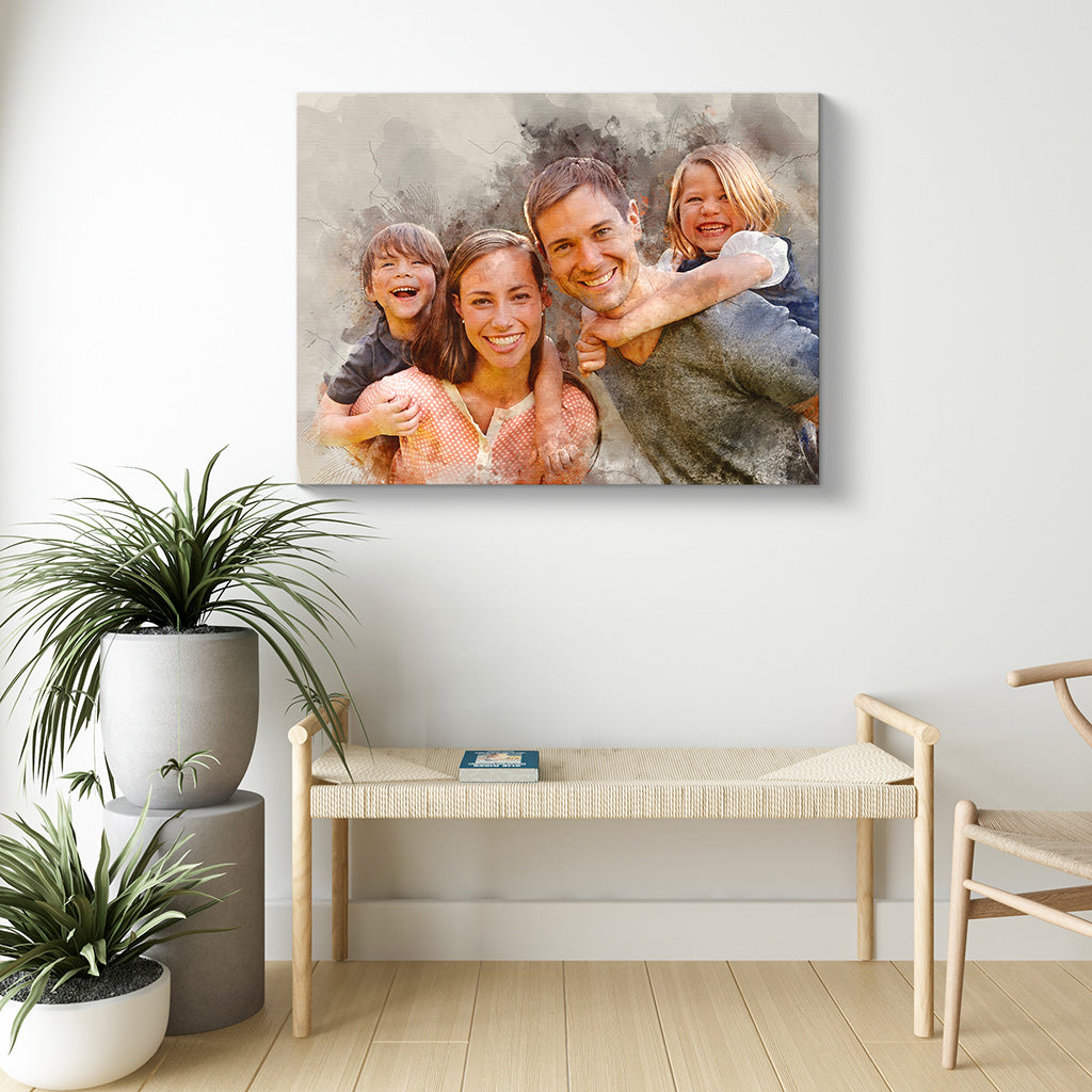 Custom Watercolor Family Portrait