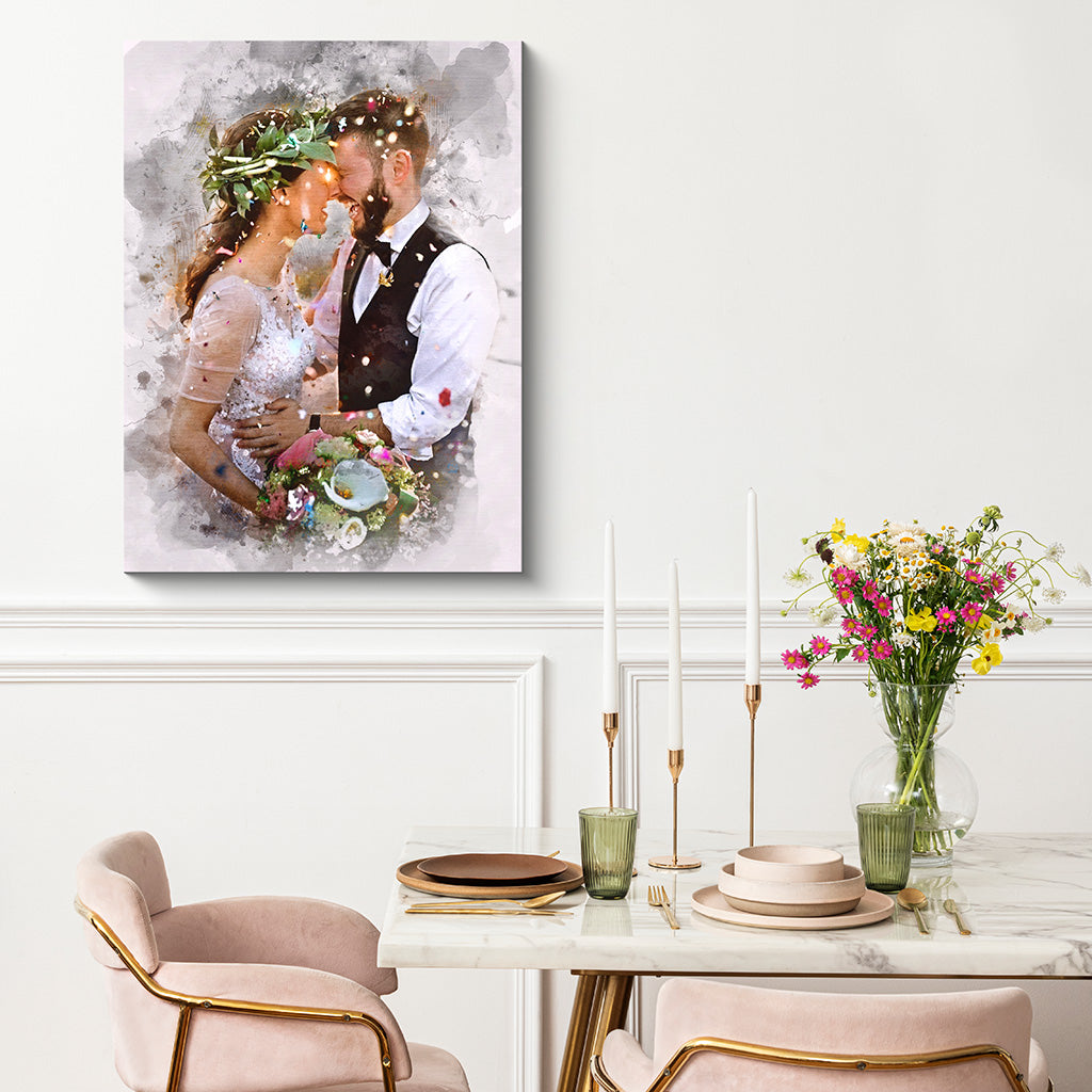 Watercolor Wedding Painting